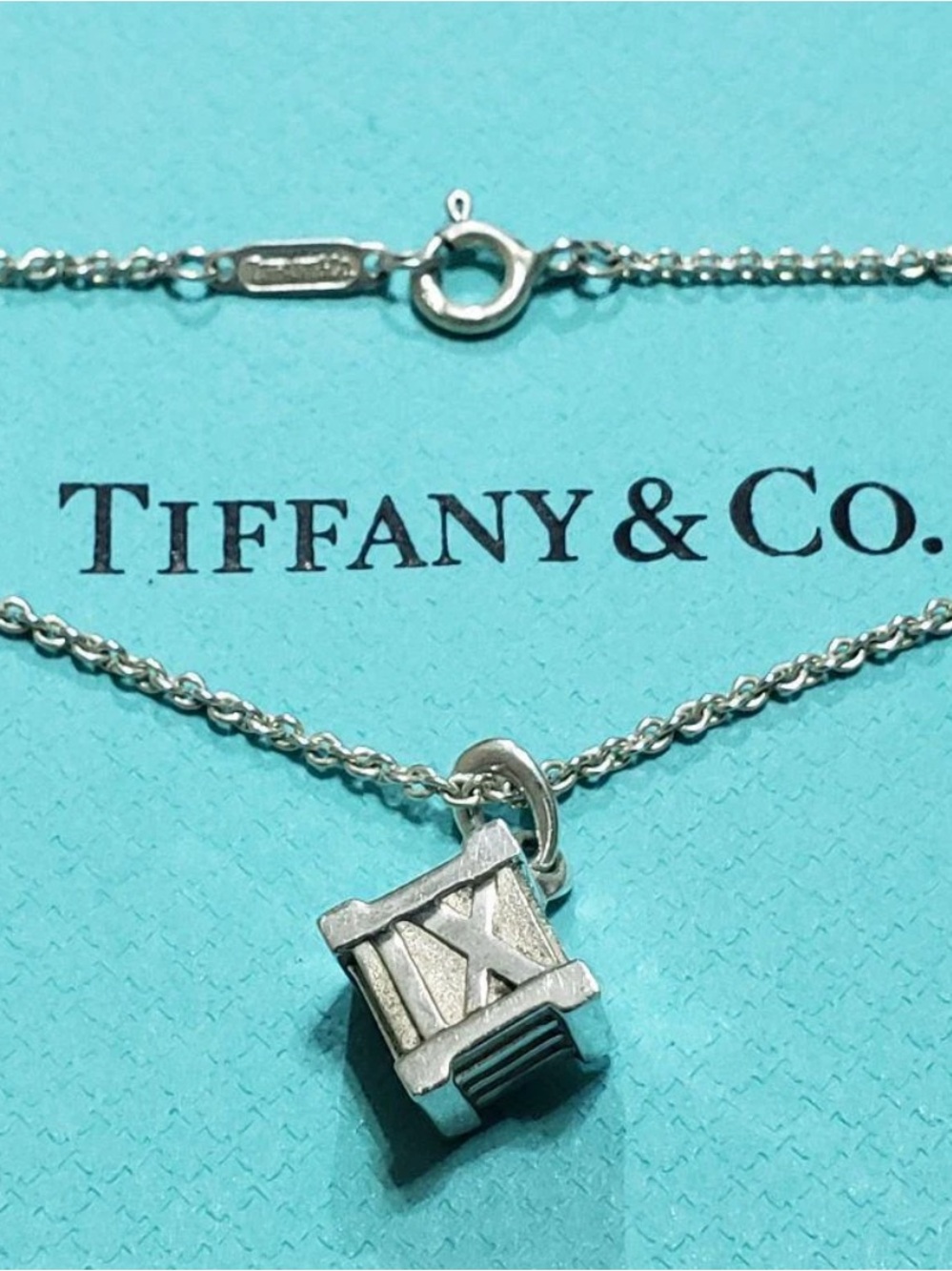 Tiffany & Co. Atlas Pendant Necklace VINTAGE  925 Silver - Picture 5 of 12